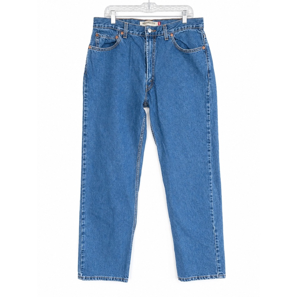 Levis 550 Relaxed Fit Jeans Men 36x34 fits 22x33 Denim Tapered Leg M Wash Cotton